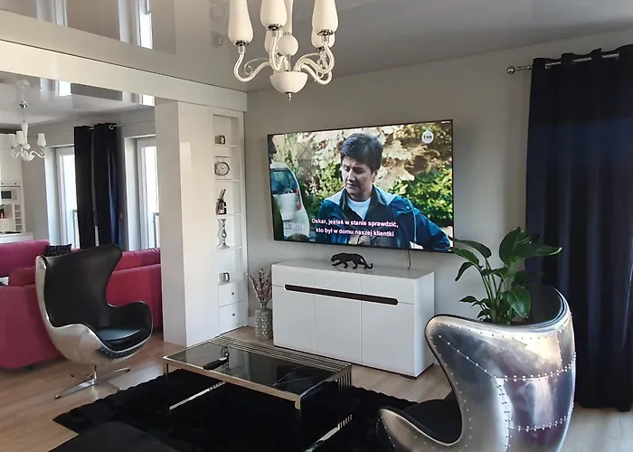 Apartment Black&white Skarbowa 2 Parking Leszno (Greater Poland)